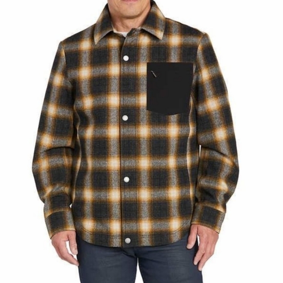 Pendleton Men’s Wool Blend Shirt Jacket nwt gray - Picture 3 of 5